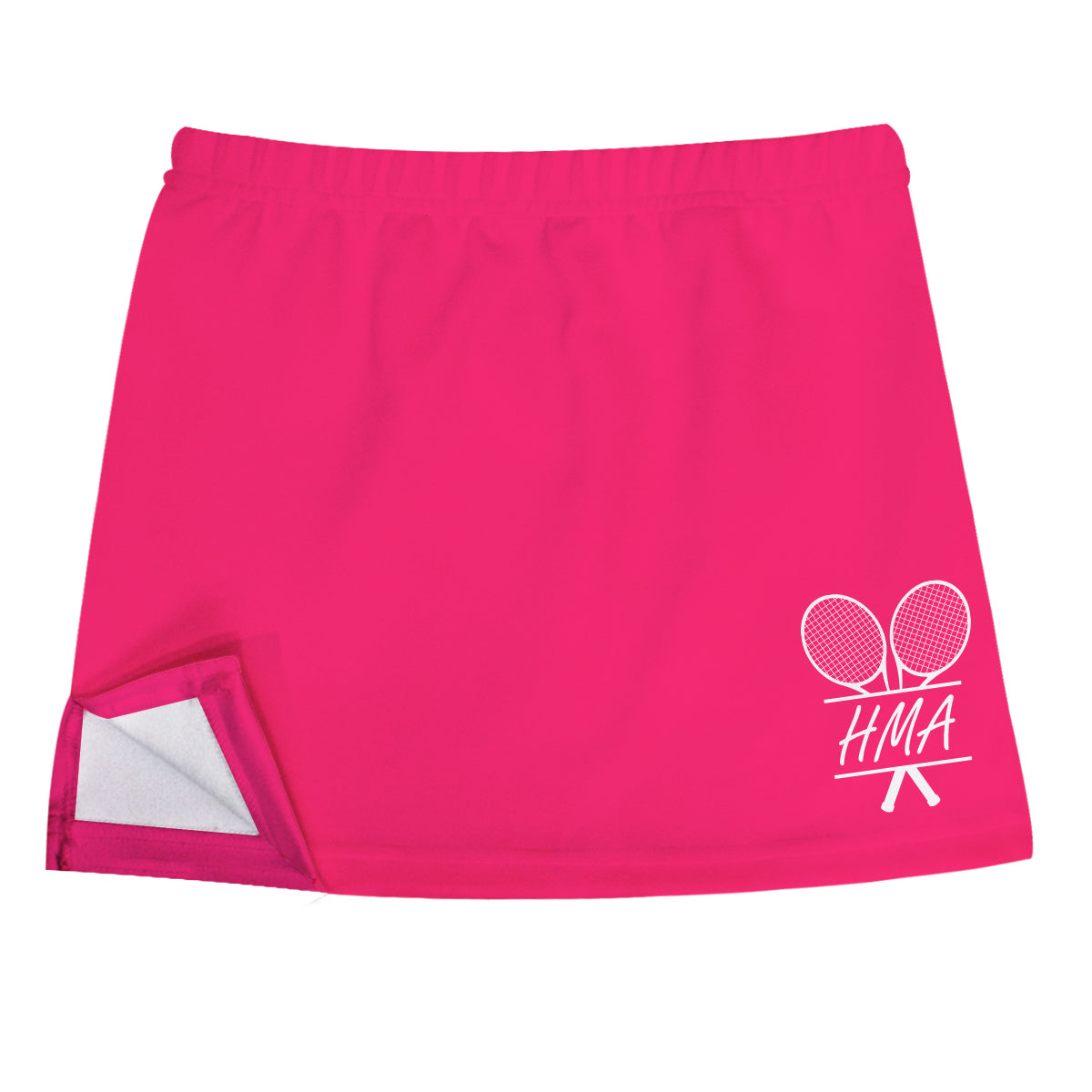 Tennis Rackets Personalized Monogram Hot Pink Skort With Side Vents
