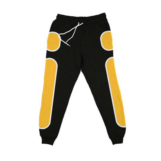 Block Color Black and Yellow Jogger