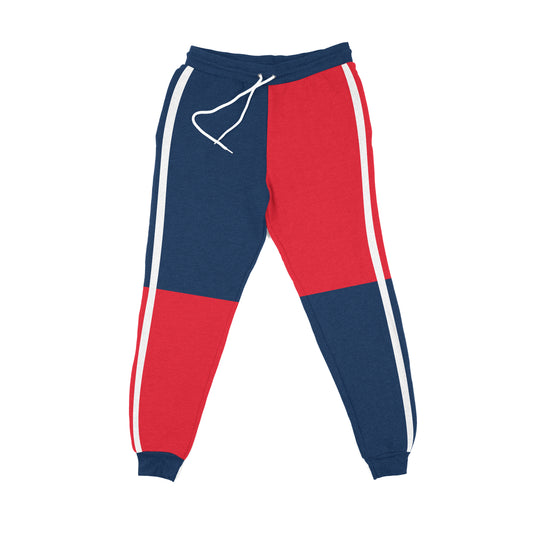 Block and Stripe Navy Red Jogger