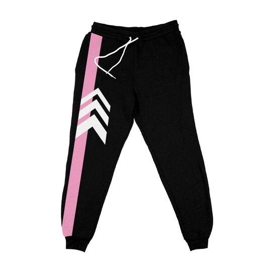Stripe Black and Pink Jogger