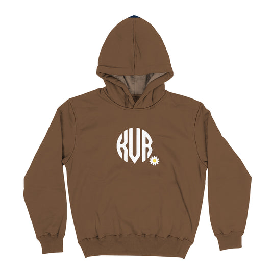 Have a Good Day Personalized Monogram Brown Heavy Weight Performance 4-way Stretch Hoodie
