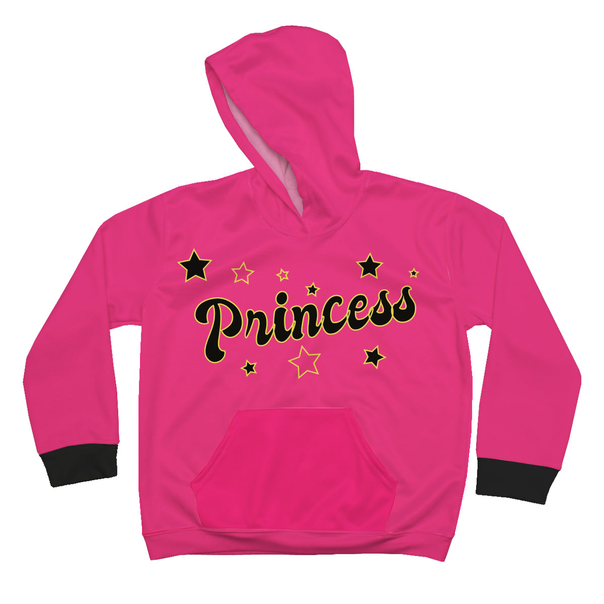 Princess Hot Pink Heavy Weight Performance 4-way Stretch Hoodie