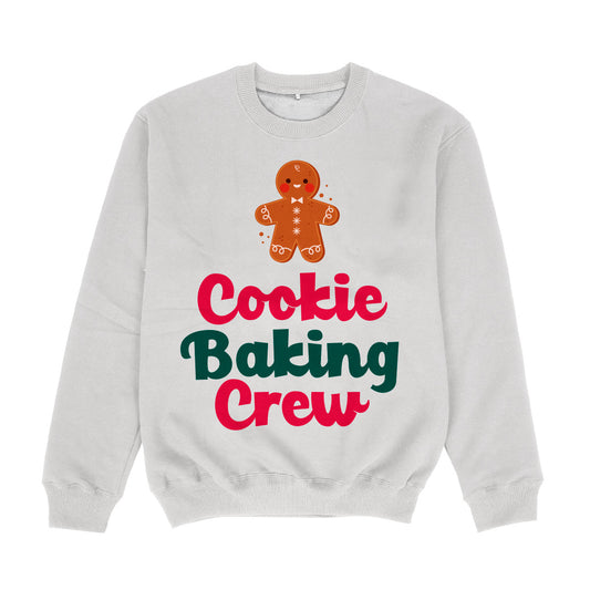 Cookie Baking Crew White Crewneck Sweatshirt