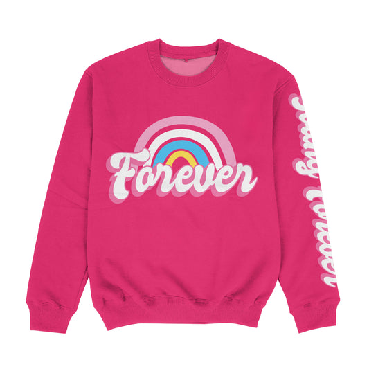 Young Forever Hot Pink Crewneck Sweatshirt