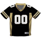 Personalized Name and Number Black and Gold Fashion Football T-Shirt