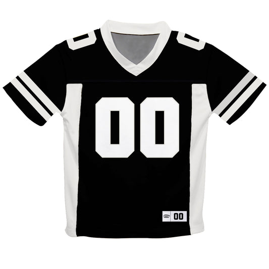 Personalized Name and Number Black and White Fashion Football T-Shirt