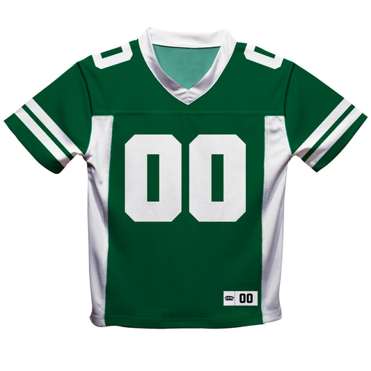 Personalized Name and Number Green and White Fashion Football T-Shirt