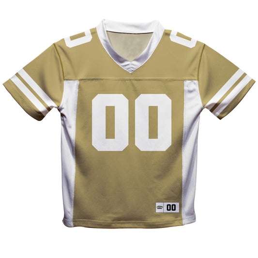 Personalized Name and Number Gold and White Fashion Football T-Shirt