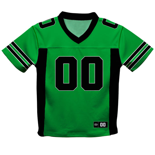 Personalized Name and Number Kelly Green and Black Fashion Football T-Shirt