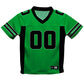 Personalized Name and Number Kelly Green and Black Fashion Football T-Shirt