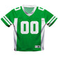 Personalized Name and Number Kelly Green and White Fashion Football T-Shirt