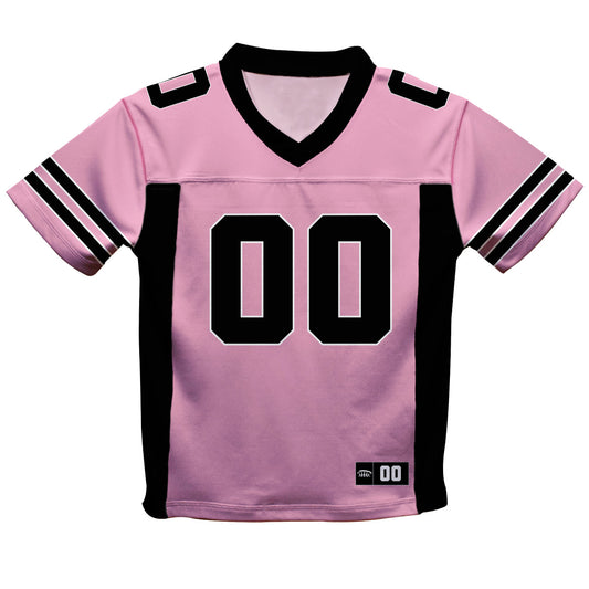 Personalized Name and Number Pink and Black Fashion Football T-Shirt