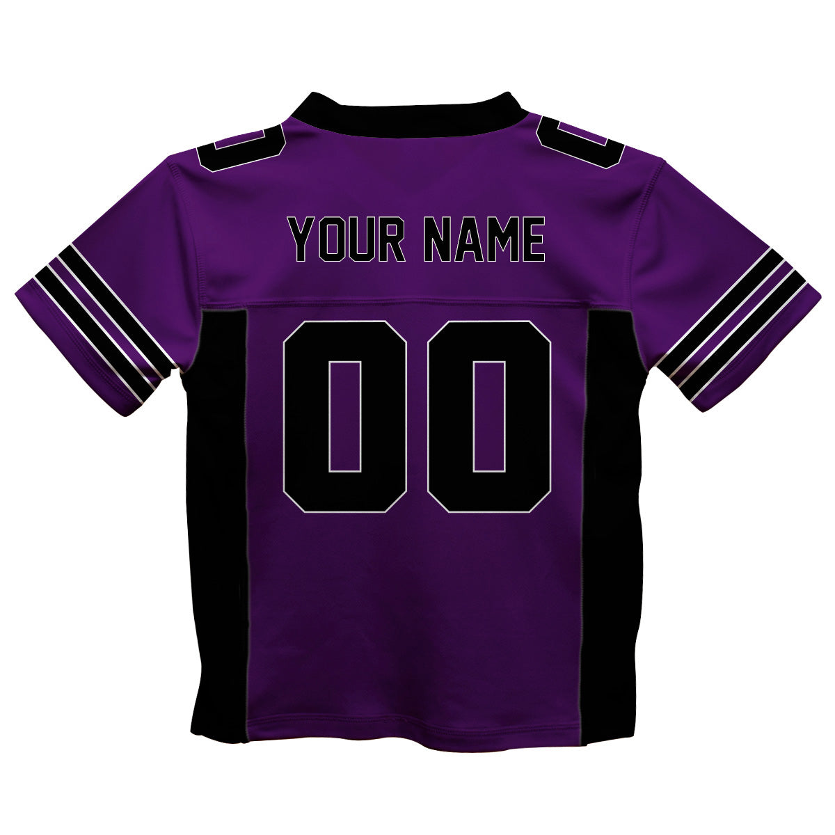 Personalized Name and Number Purple and Yellow Fashion Football T-Shirt - Wimziy&Co.