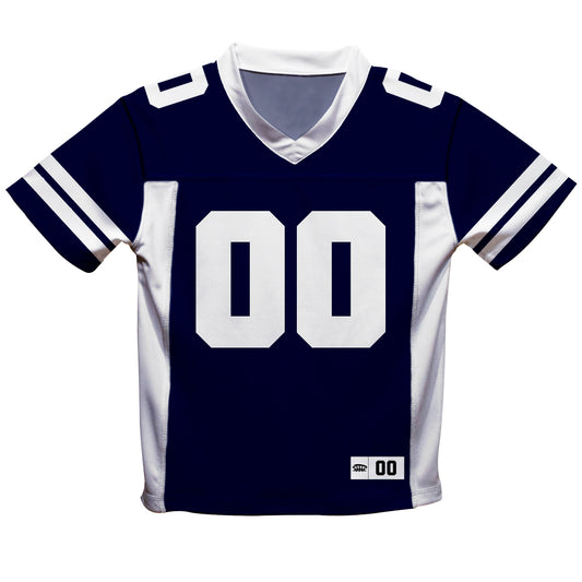 Personalized Name and Number Purple and White Fashion Football T-Shirt