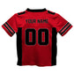Personalized Name and Number Orange and Black Fashion Football T-Shirt - Wimziy&Co.