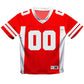 Personalized Name and Number Red and White Fashion Football T-Shirt