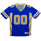 Personalized Name and Number Royal and Gold Fashion Football T-Shirt