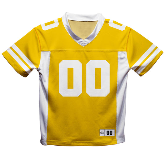 Personalized Name and Number Yellow and White Fashion Football T-Shirt