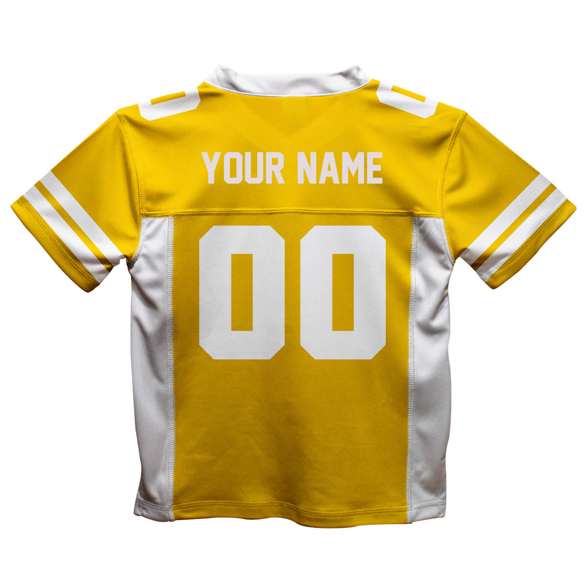 Personalized Name and Number Yellow and White Fashion Football T-Shirt - Wimziy&Co.