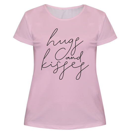 Hugs and Kisses Pink Short Sleeve Tee Shirt