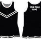 Black White Sleeveless Cheerleader Dress - Wimziy&Co.