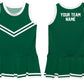 Green White Sleeveless Cheerleader Dress - Wimziy&Co.