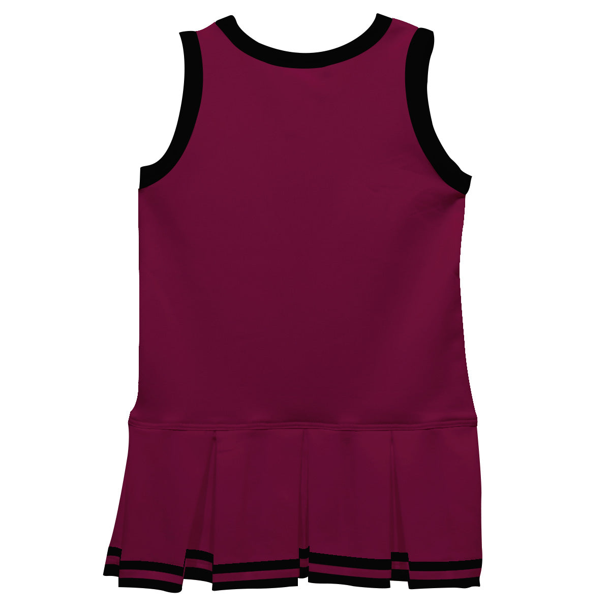 Maroon  Black Sleeveless Cheerleader Dress - Wimziy&Co.