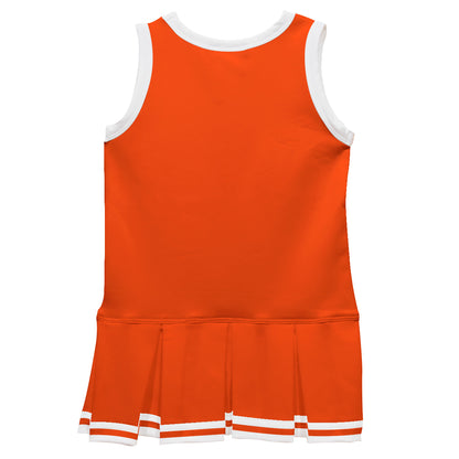 Orange & White Sleeveless Cheerleader Dress - Wimziy&Co.