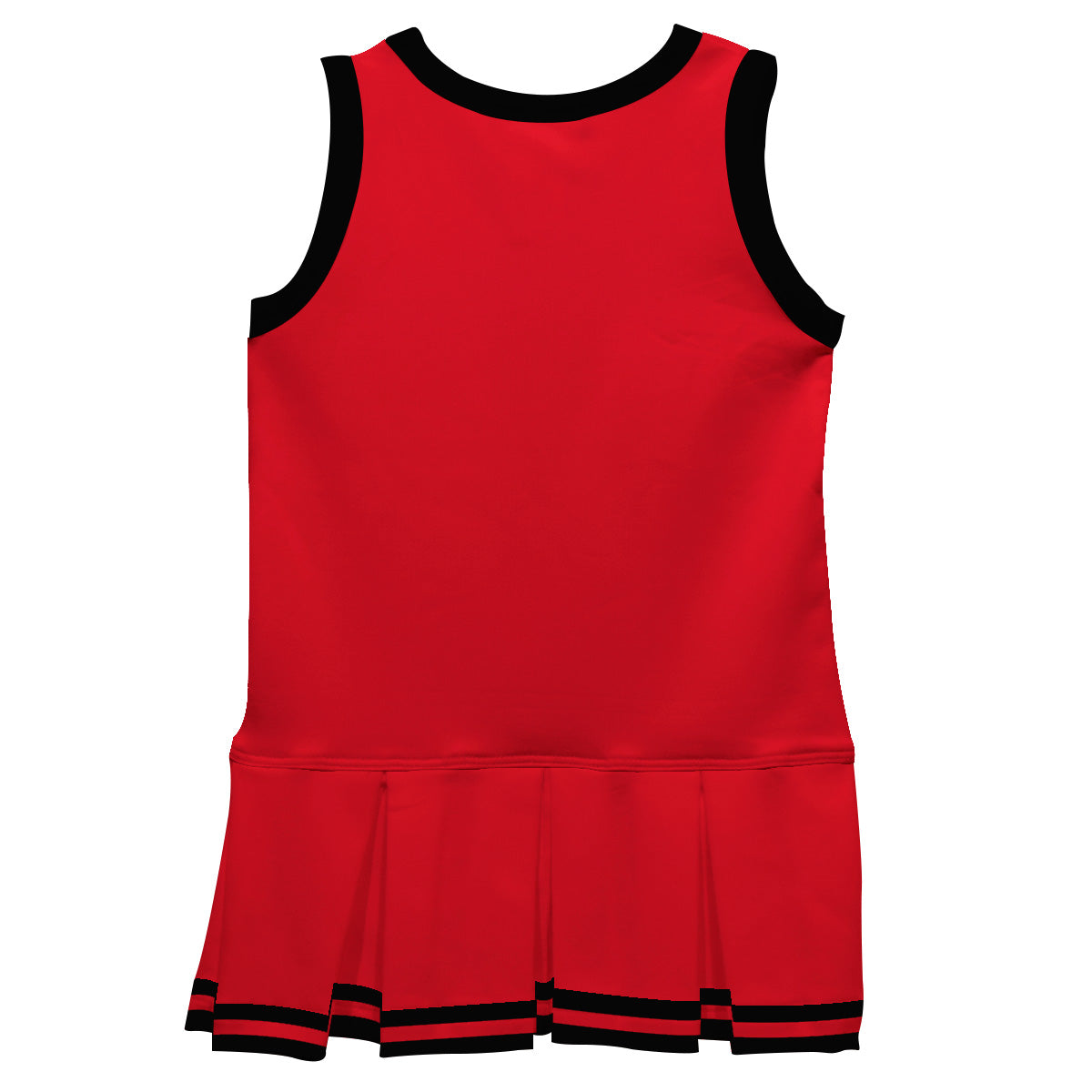 Red Black Sleeveless Cheerleader Dress - Wimziy&Co.