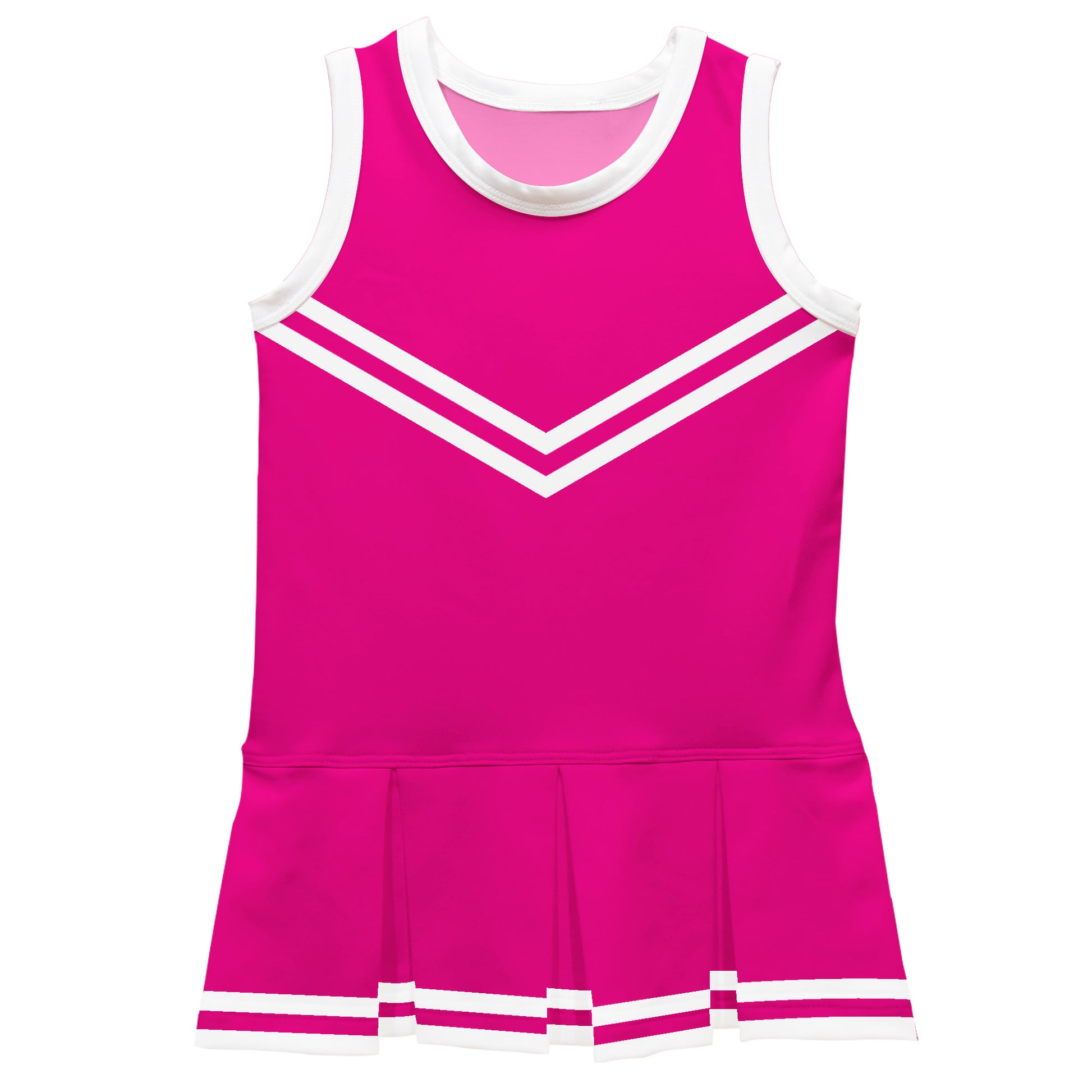 Pink White Sleeveless Cheerleader Dress