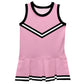 Pink Black White Sleeveless Cheerleader Dress