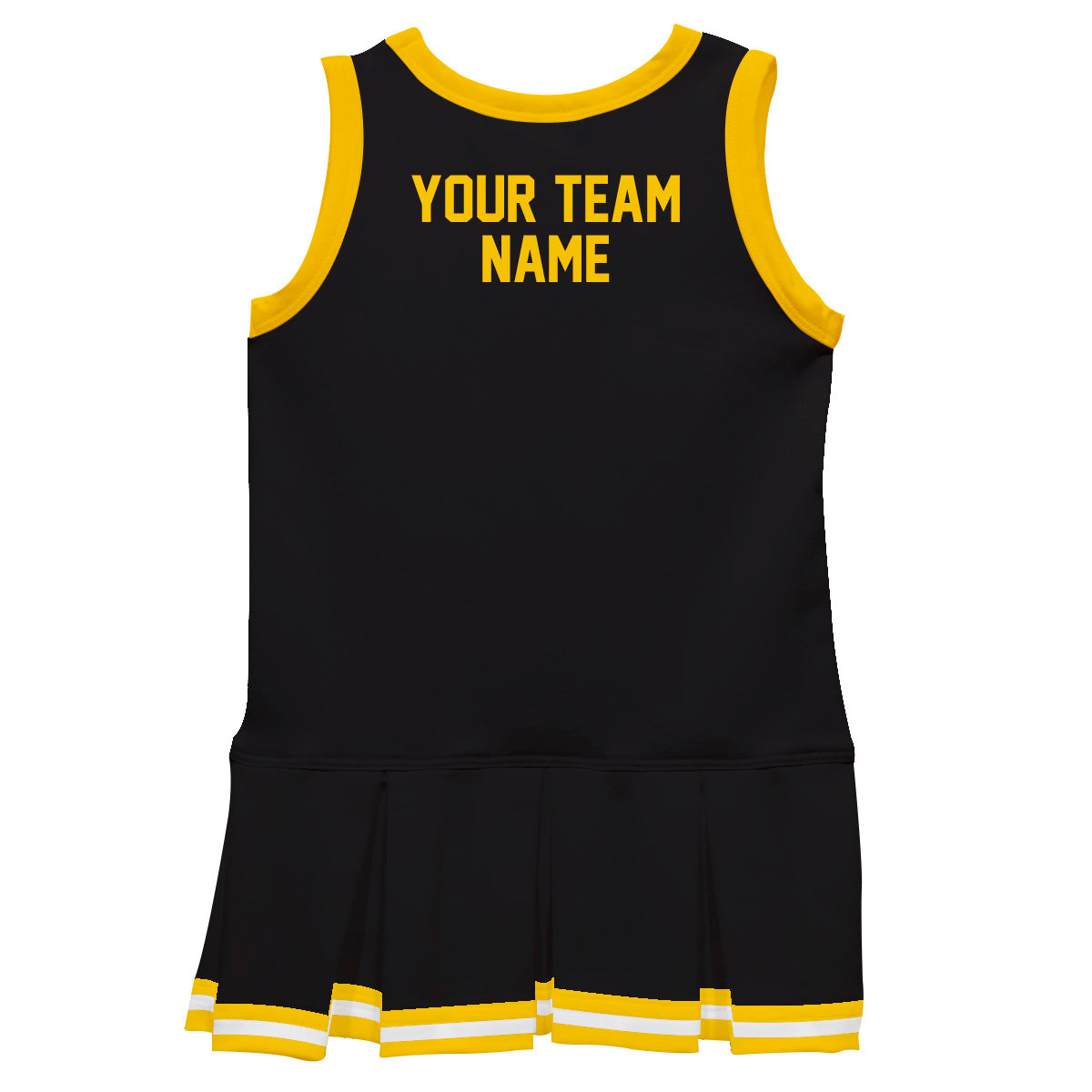 Maroon Yellow Sleeveless Girl Cheerleader Dress - Wimziy&Co.