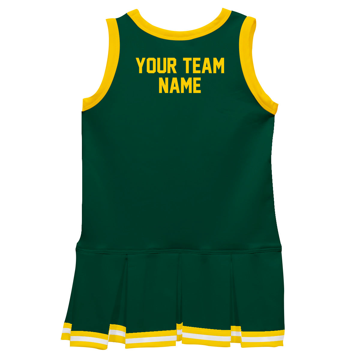 Navy Yellow Sleeveless Gril Cheerleader Dress - Wimziy&Co.