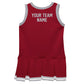 Red Gray Sleeveless Girl Cheerleader Dress - Wimziy&Co.