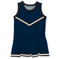 Navy Black Sleeveless Cheerleader Dress V2