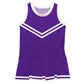 Purple White Sleeveless Cheerleader Dress V2