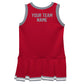Red Navy Sleeveless Girl Cheerleader Dress - Wimziy&Co.