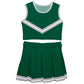Green Gray Sleeveless Cheerleader Set