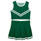 Green White Sleeveless Cheerleader Set