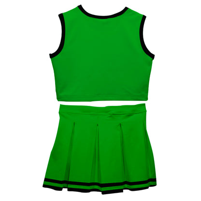 Green Black Sleeveless Cheerleader Set V2 - Wimziy&Co.