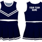 Navy & White Sleeveless Cheerleader Set V2 - Wimziy&Co.