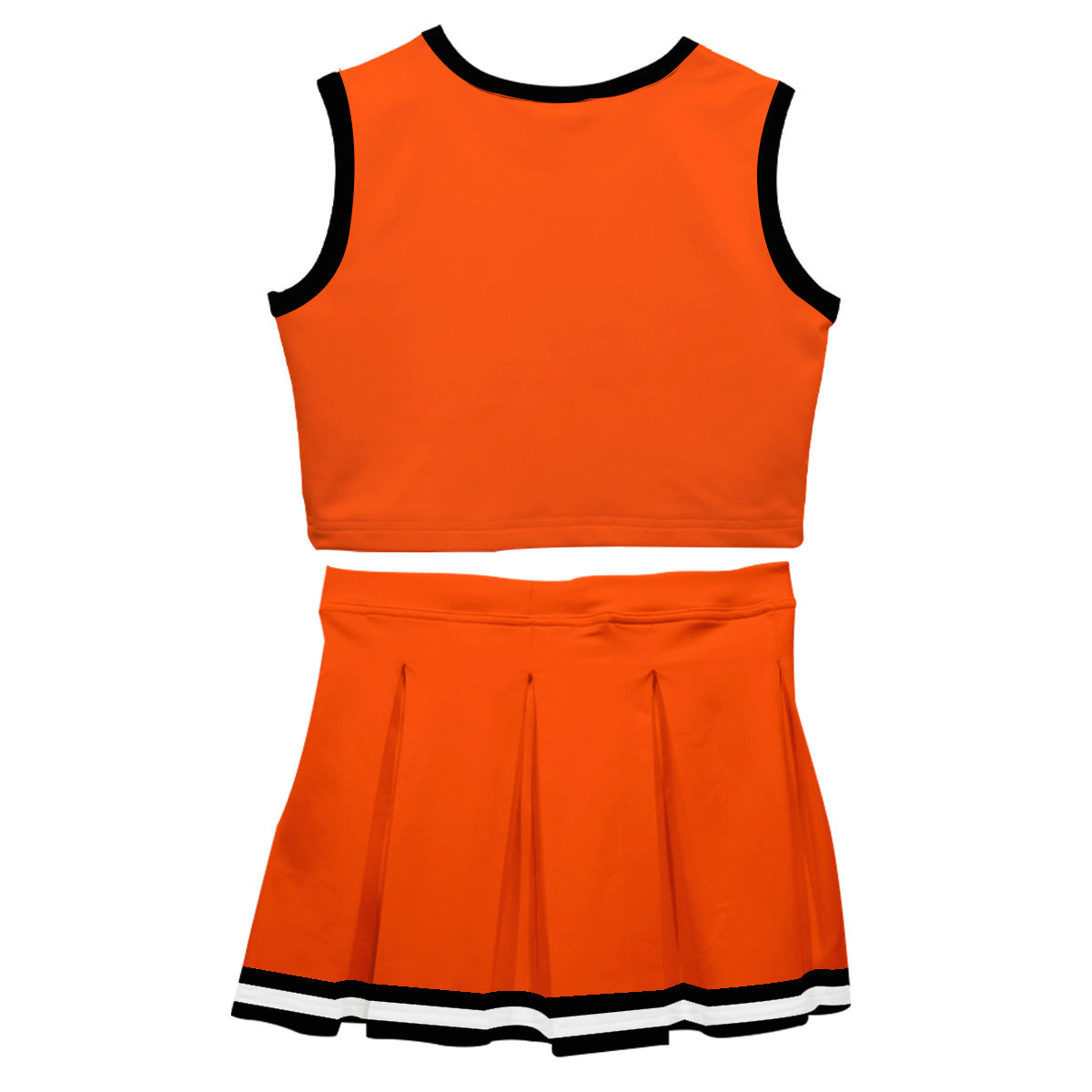 Orange & Black Sleeveless Cheerleader Set - Wimziy&Co.