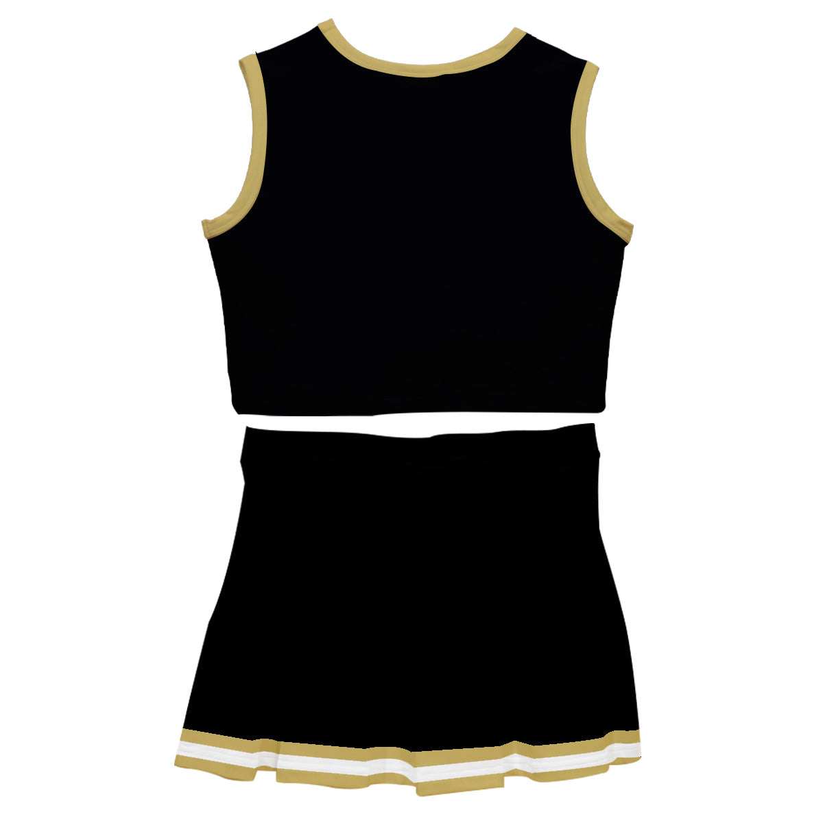 Black & Gold Sleeveless Cheerleader Set - Wimziy&Co.