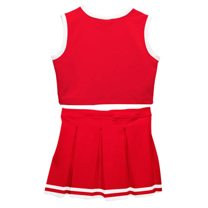 Red & White Sleeveless Cheerleader Set - Wimziy&Co.
