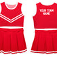 Red & White Sleeveless Cheerleader Set - Wimziy&Co.