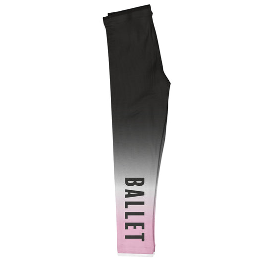 Ballet Black And Pink Degrade Leggings