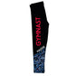 Gymnast Personalized Name Black and Blue Leggings