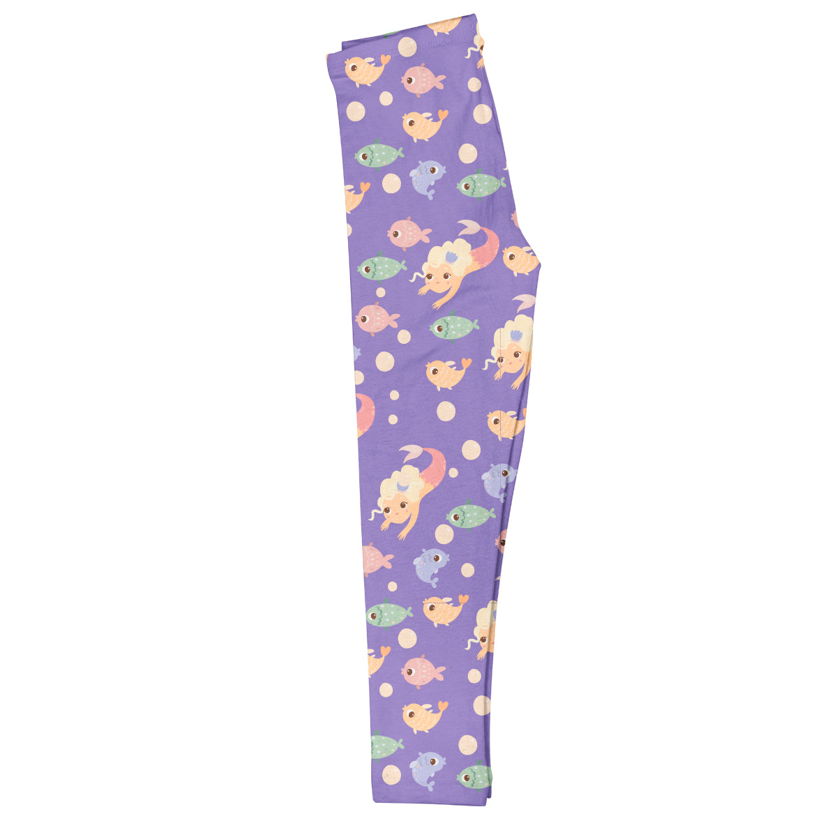 Mermaid Print Purple Leggings