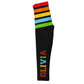 Personalized Name Colors Stripes Black Leggings