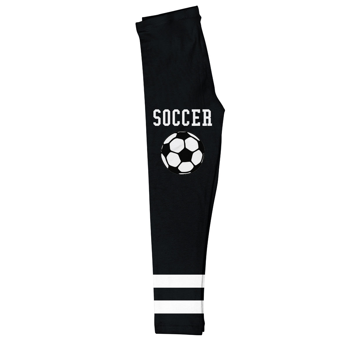 Soccer Ball Stripes Black Leggings - Wimziy&Co.